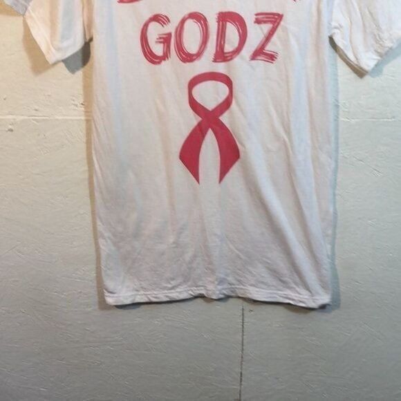 Dunk Godz T-Shirt, Breast Cancer Awareness, Graphic Tee, White, Basketball - Picture 3 of 9